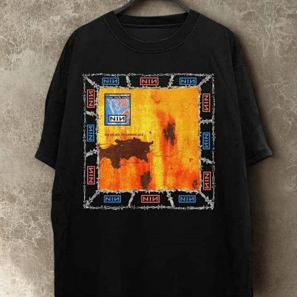 Black Nine Inch Nails Trent Reznor Band Tee